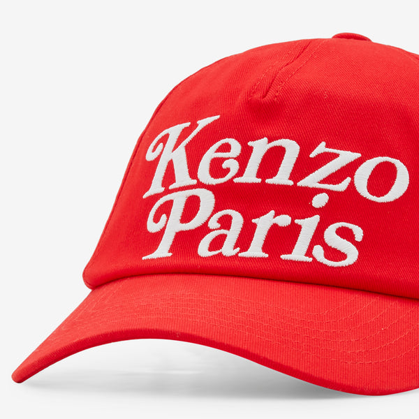 'KENZO Utility' Cotton Cap Medium Red