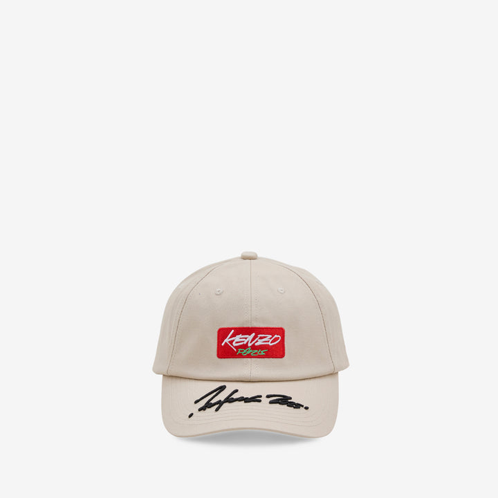 'KENZO x Futura 2000' Embroidered Cap Beige Front