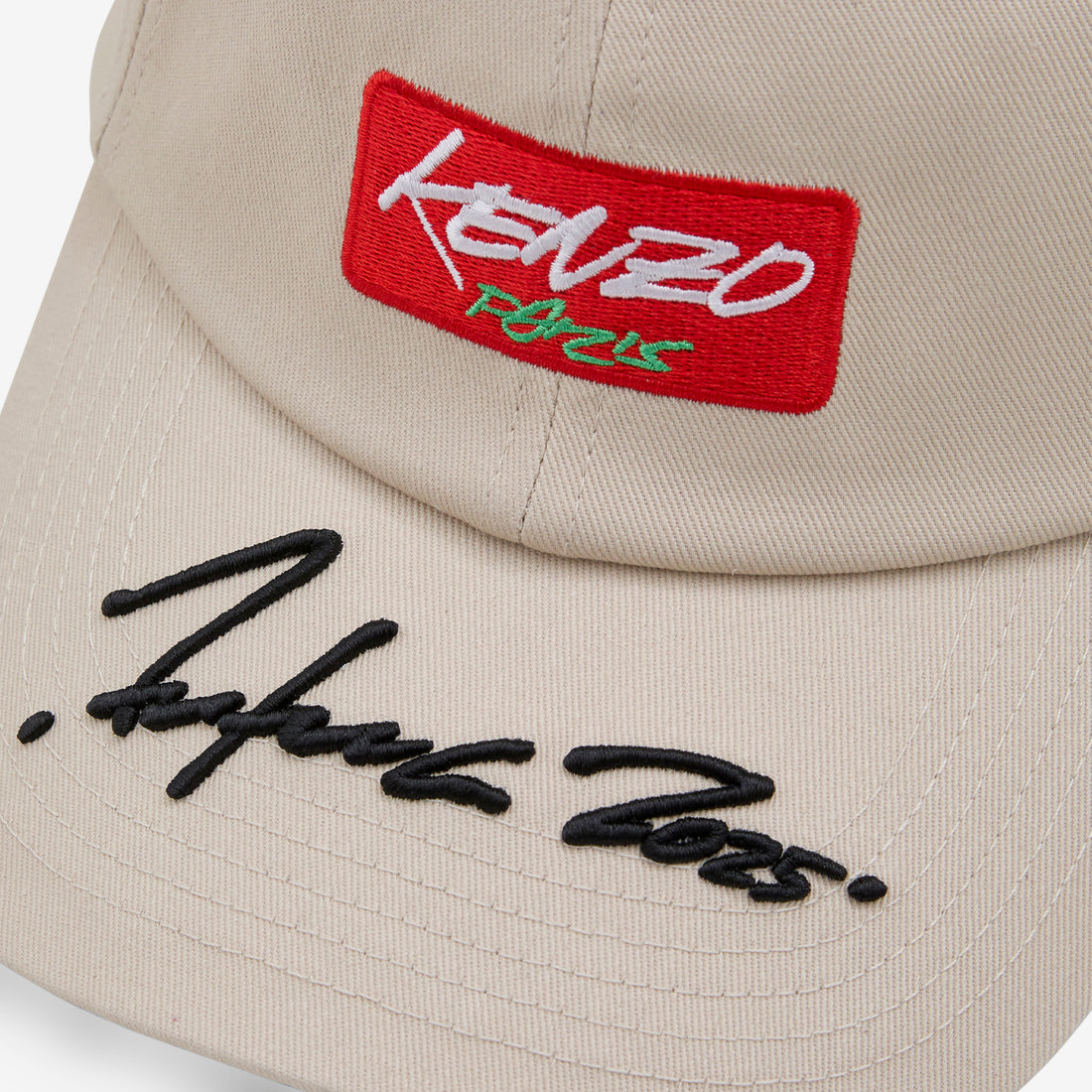 'KENZO x Futura 2000' Embroidered Cap Beige Headwear