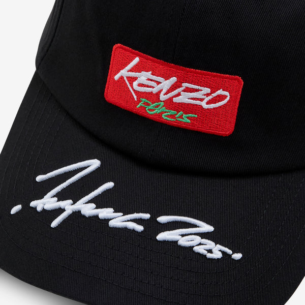 'KENZO x Futura 2000' Embroidered Cap Black Headwear