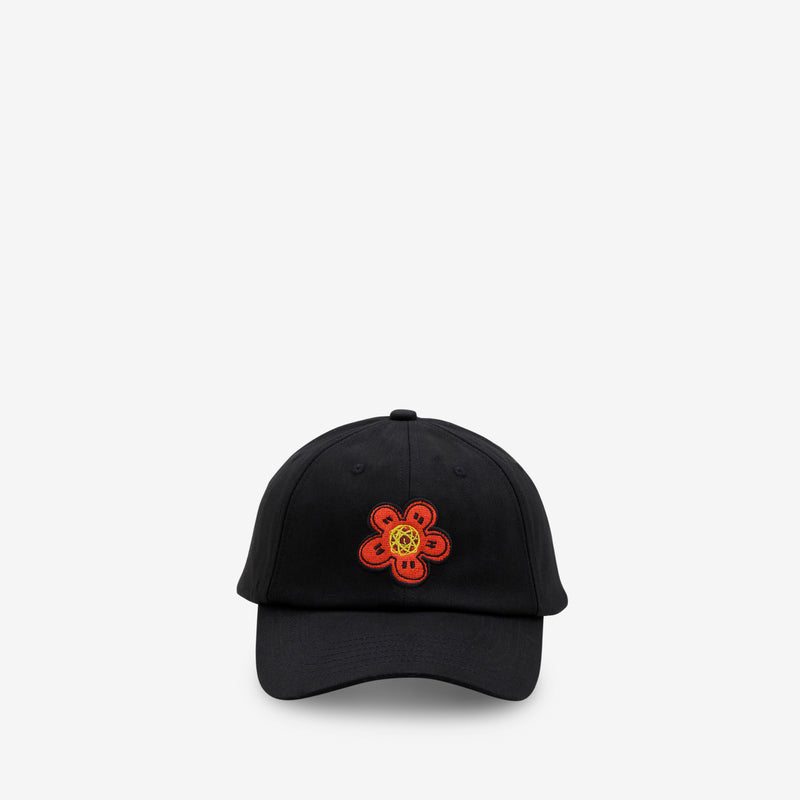 'KENZO x Futura 2000' Embroidered Flower Cap Black Headwear
