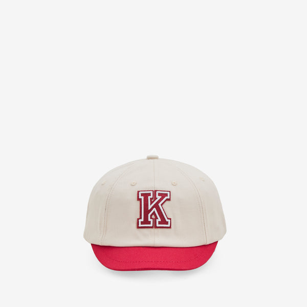 Short Visor Baseball Cap Cherry Headwear