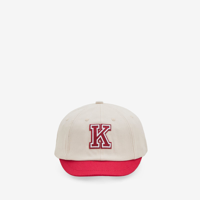 Short Visor Baseball Cap Cherry Headwear