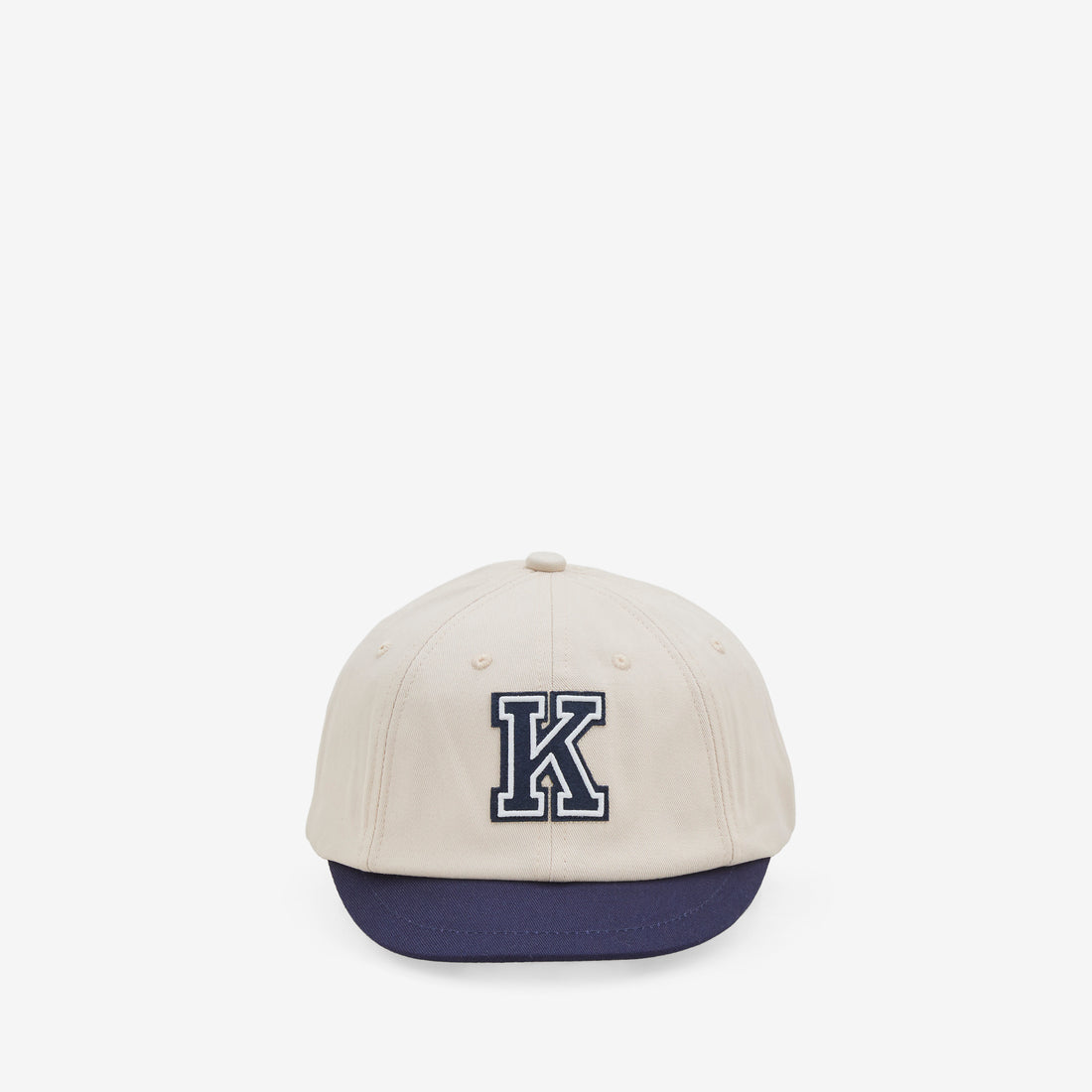 Short Visor Baseball Cap Navy Blue Headwear