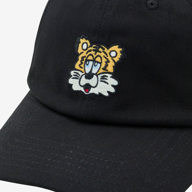 'KENZO VERDY MARKET' Tiger Embroidered Cap Black Headwear