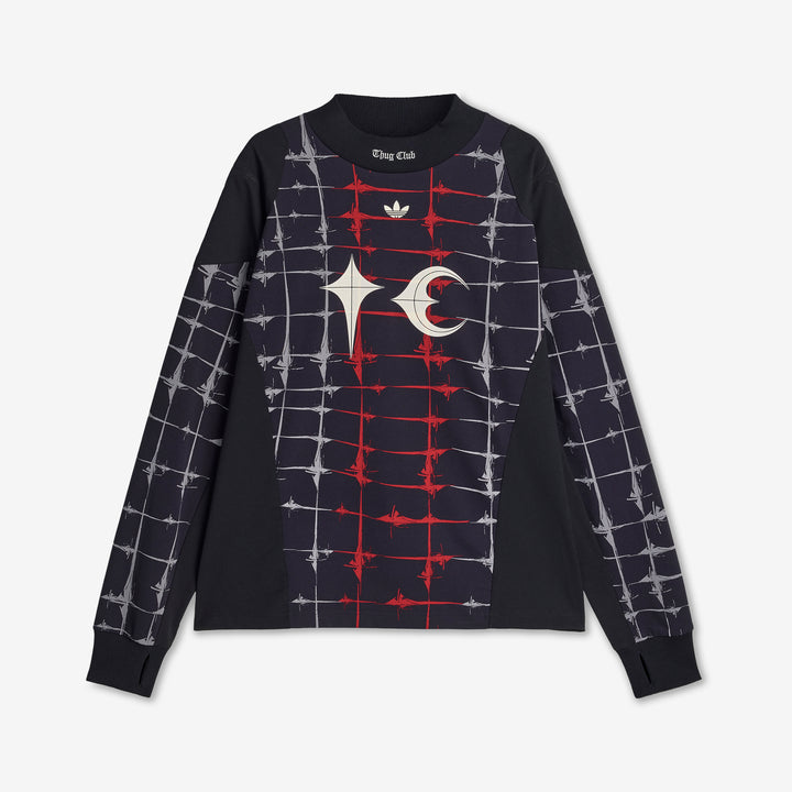 Thug Club x Goalie Longsleeve T-Shirt Black Front