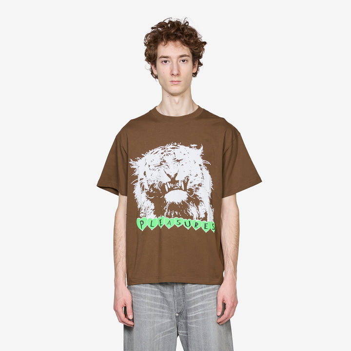 Grin T-Shirt Brown Front