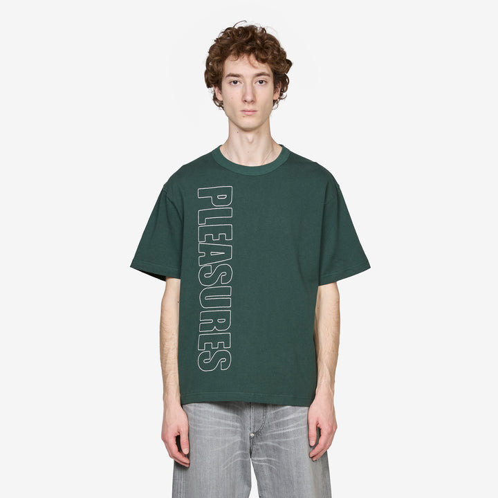 Outline Heavyweight T-Shirt Forest Green Front