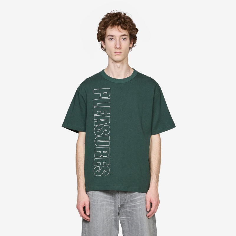 Outline Heavyweight T-Shirt Forest Green – Above The Clouds