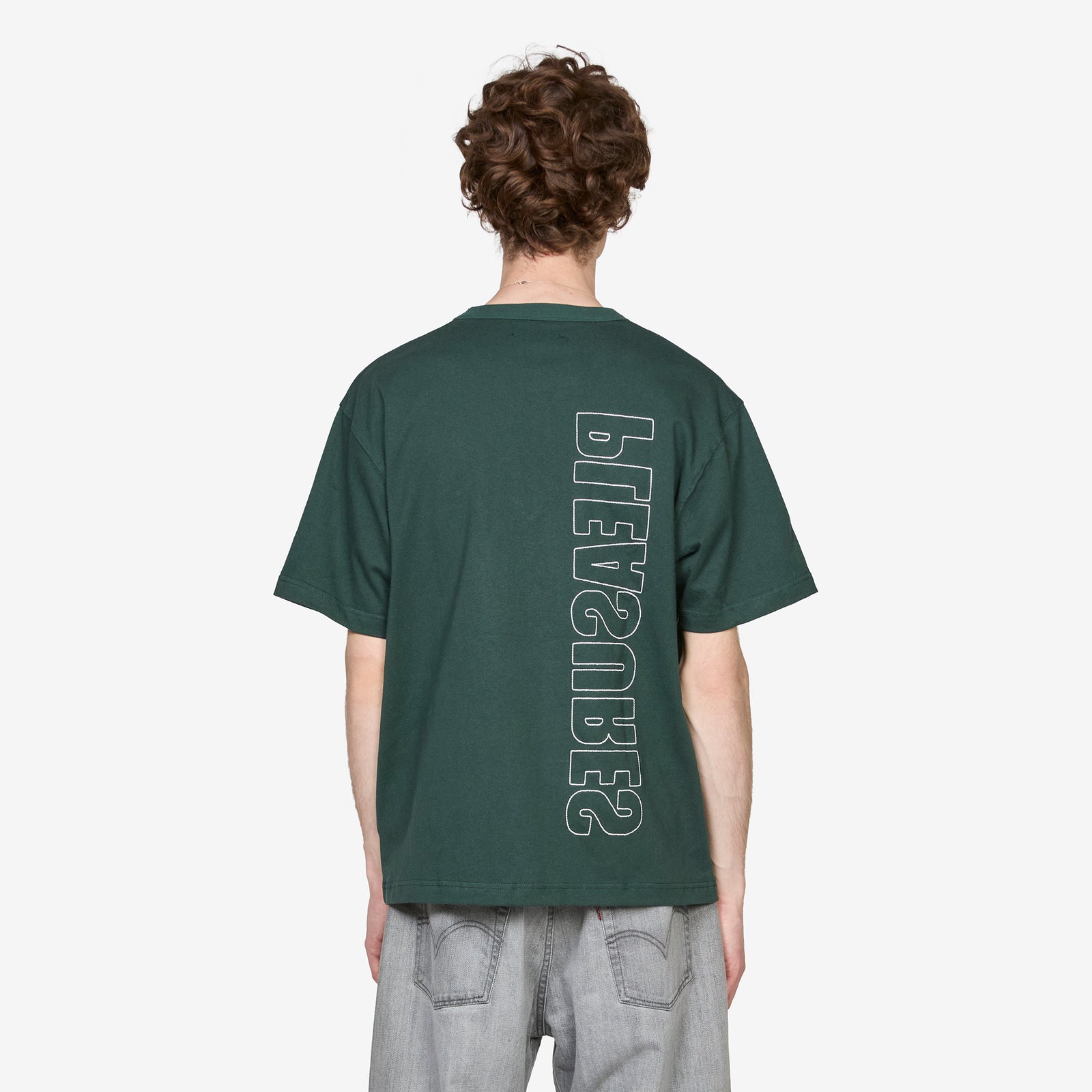 Outline Heavyweight T-Shirt Forest Green – Above The Clouds