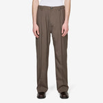 Tropical Wool Tailored Trouser Truffle