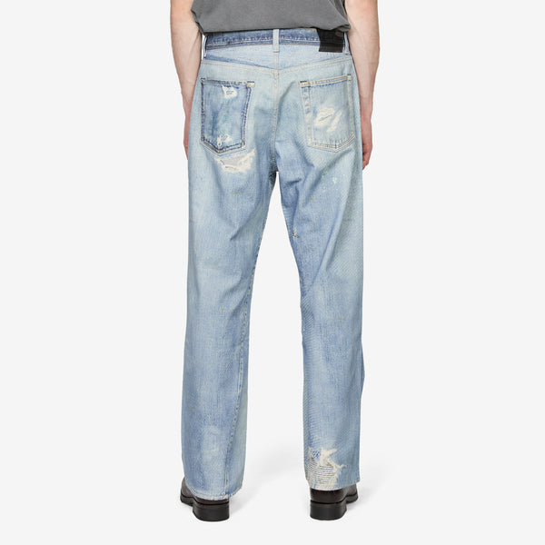 Third Cut Jeans Digital Denim Print Pants