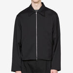 Mini Jacket Black Worsted Wool