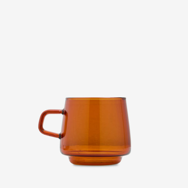 Sepia Mug 340mL Amber Lifestyle