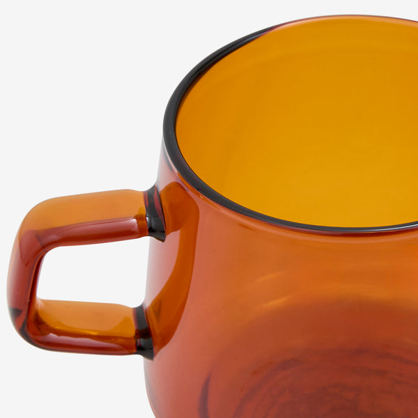 Sepia Mug 340mL Amber Lifestyle
