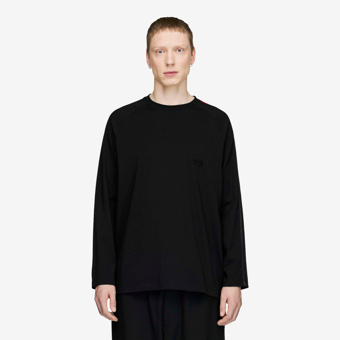 Y-3 Oversized Gradient Stripes Longsleeve T-Shirt Black Tees