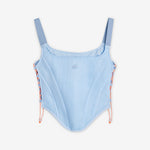 Miaou x Women's Corset Clear Blue