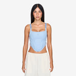 Miaou x Women's Corset Clear Blue
