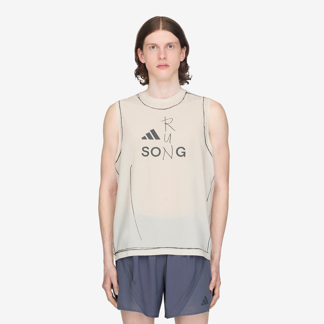 Song for the Mute x adi365 Running Tank Top Chalk White Tees