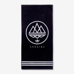 SPZL Mod Trefoil Towel Black | Chalk White