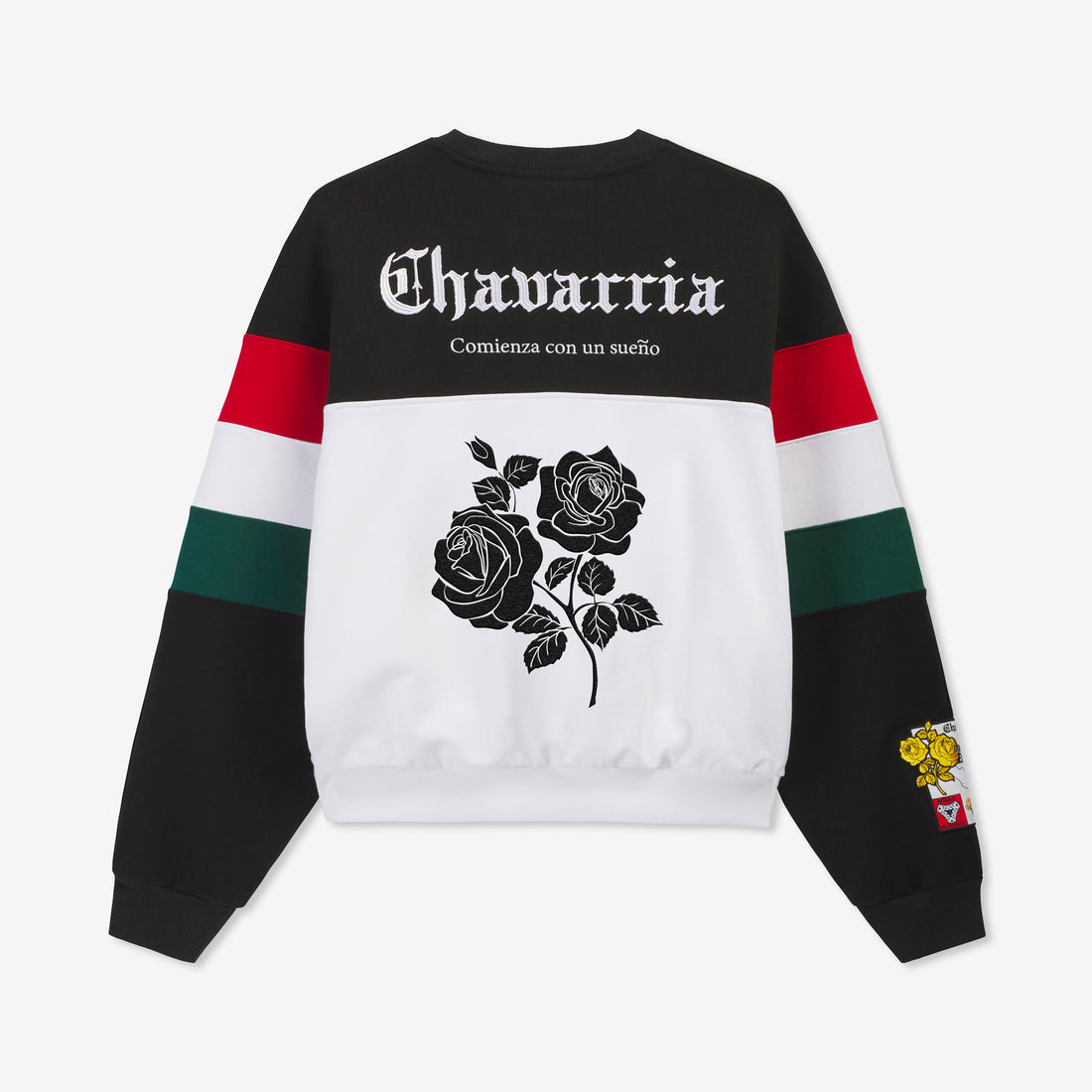 Willy Chavarria x Fleece Crewneck Sweatshirt Black | White Shirts