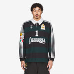 Willy Chavarria x Longsleeve Rugby Shirt Black | Aurora Ivy