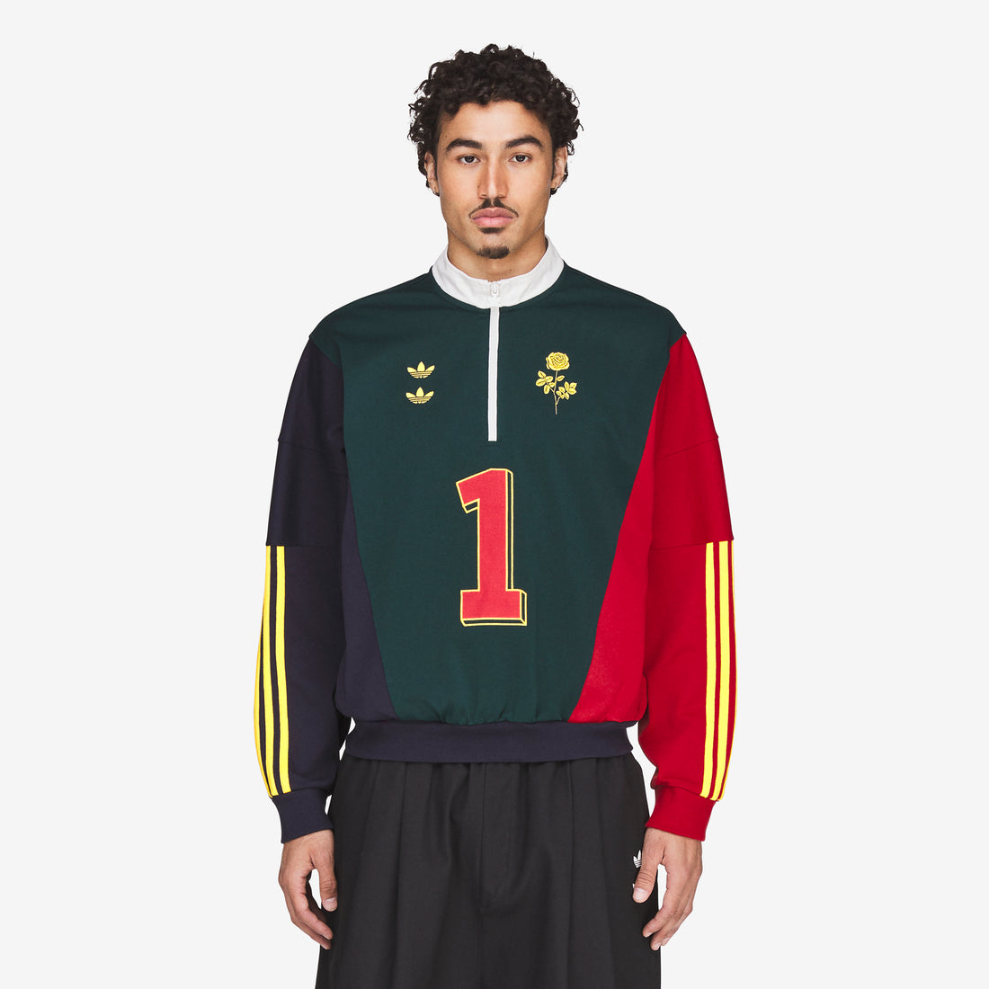 Willy Chavarria x Watsonville Quarter Zip Aurora Ivy | Legend Ink | Better Scarlet Jumpers