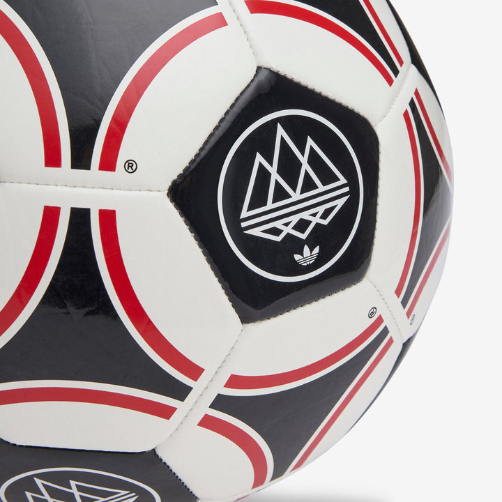 SPZL F.C. Ball Chalk White | Black | Better Scarlet