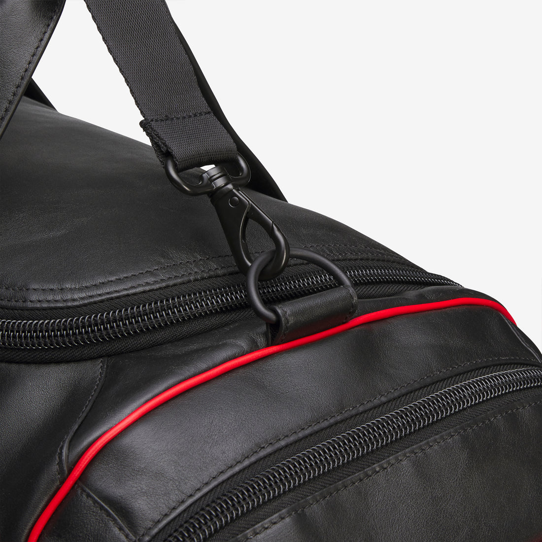 Willy Chavarria x Premium Leather Gym Bag Black Bags