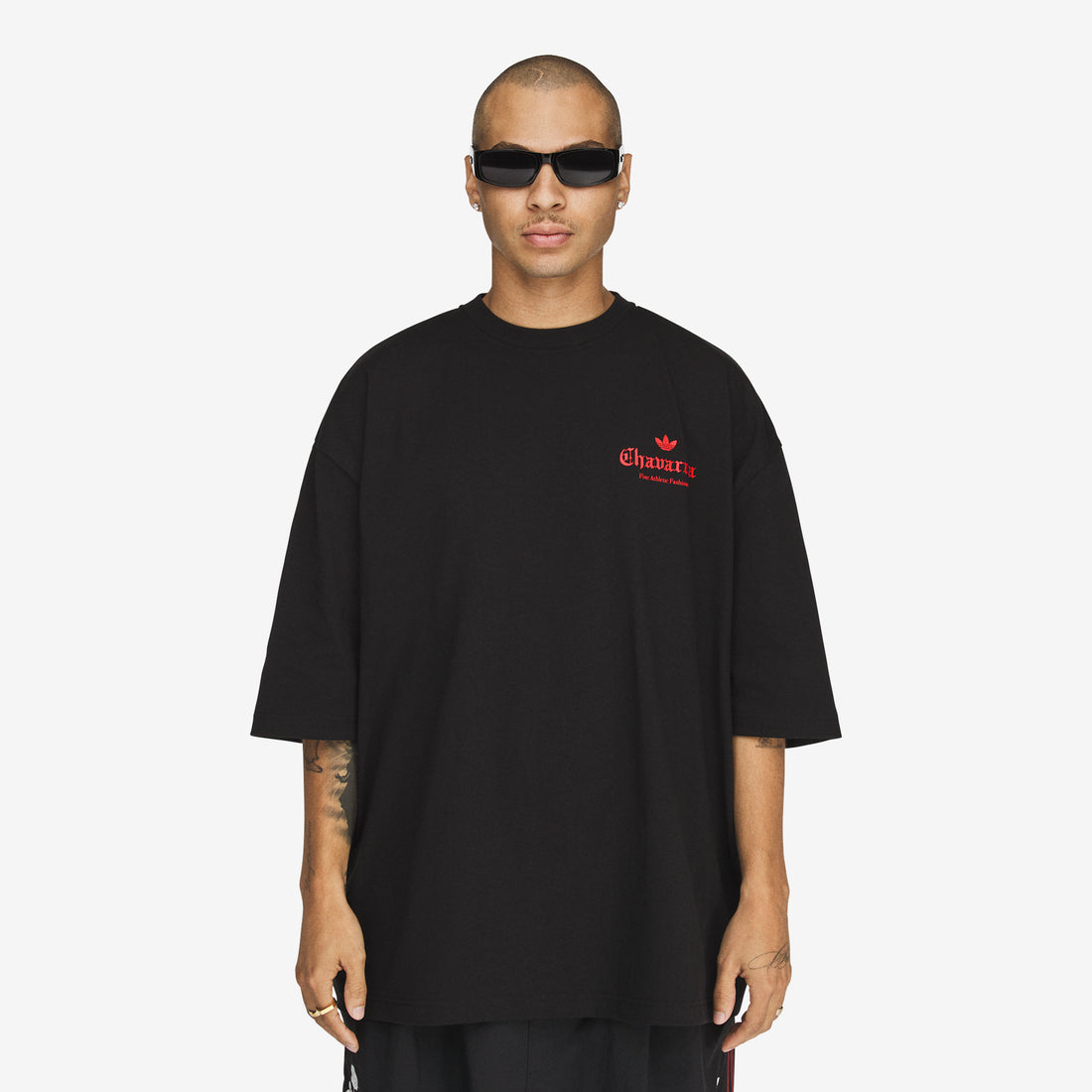 Willy Chavarria x Dark Rose T-Shirt Black | Red Tees