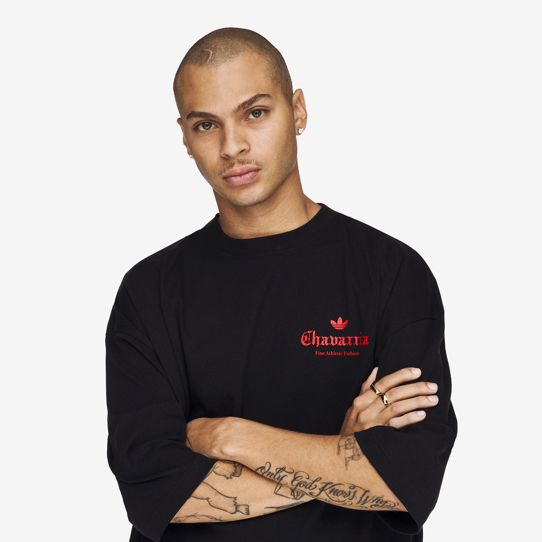 Willy Chavarria x Dark Rose T-Shirt Black | Red Tees
