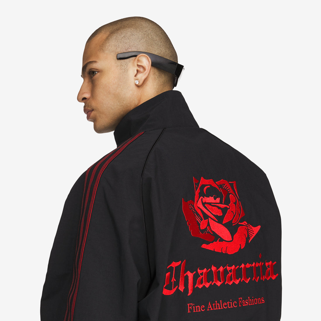 Willy Chavarria x Woven Track Jacket Black Jackets