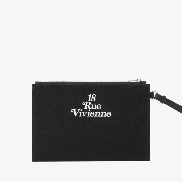 'KENZO UTILITY' Large Canvas Pouch Black