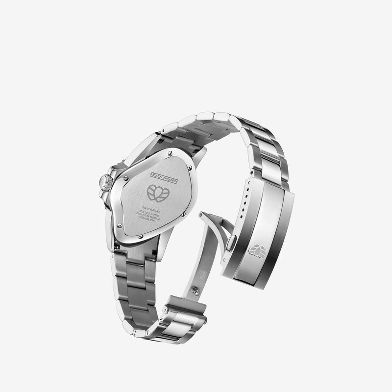 PEA001 Silver Precision Steel | Black Bezel | Black Dial 40mm Jewellery