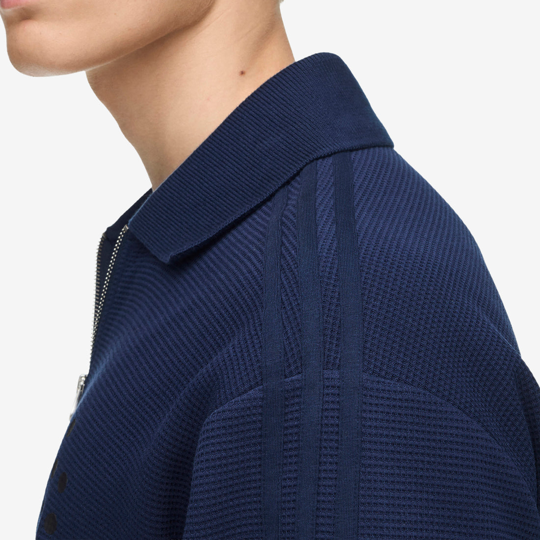 Song for the Mute x Adi008 Longsleeve Polo Shirt Night Indigo Shirts