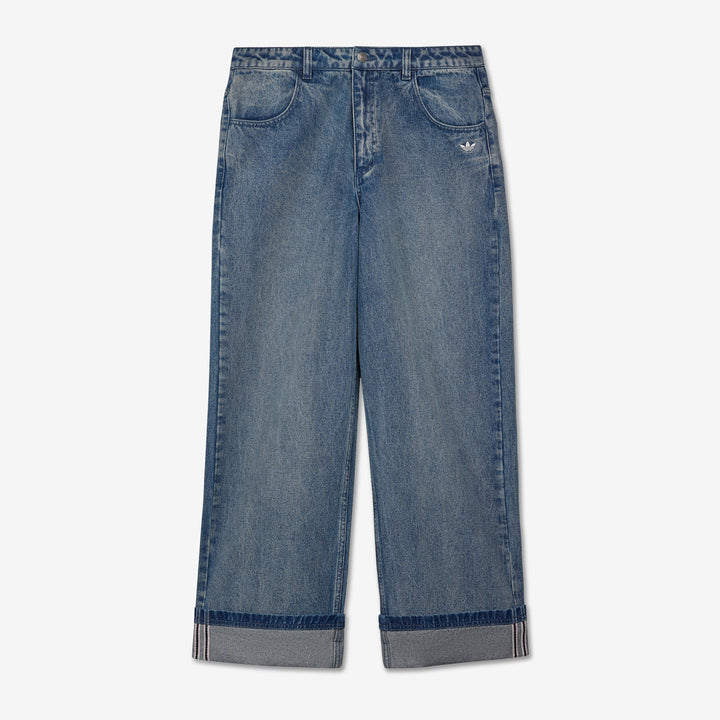 Song for the Mute x Adi008 Denim Pants Medium Blue Denim Front