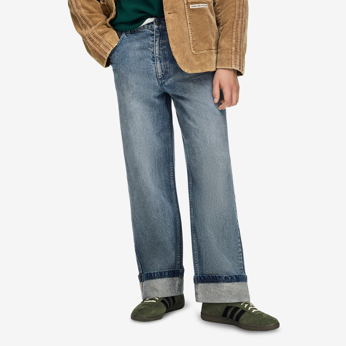 Song for the Mute x Adi008 Denim Pants Medium Blue Denim Pants