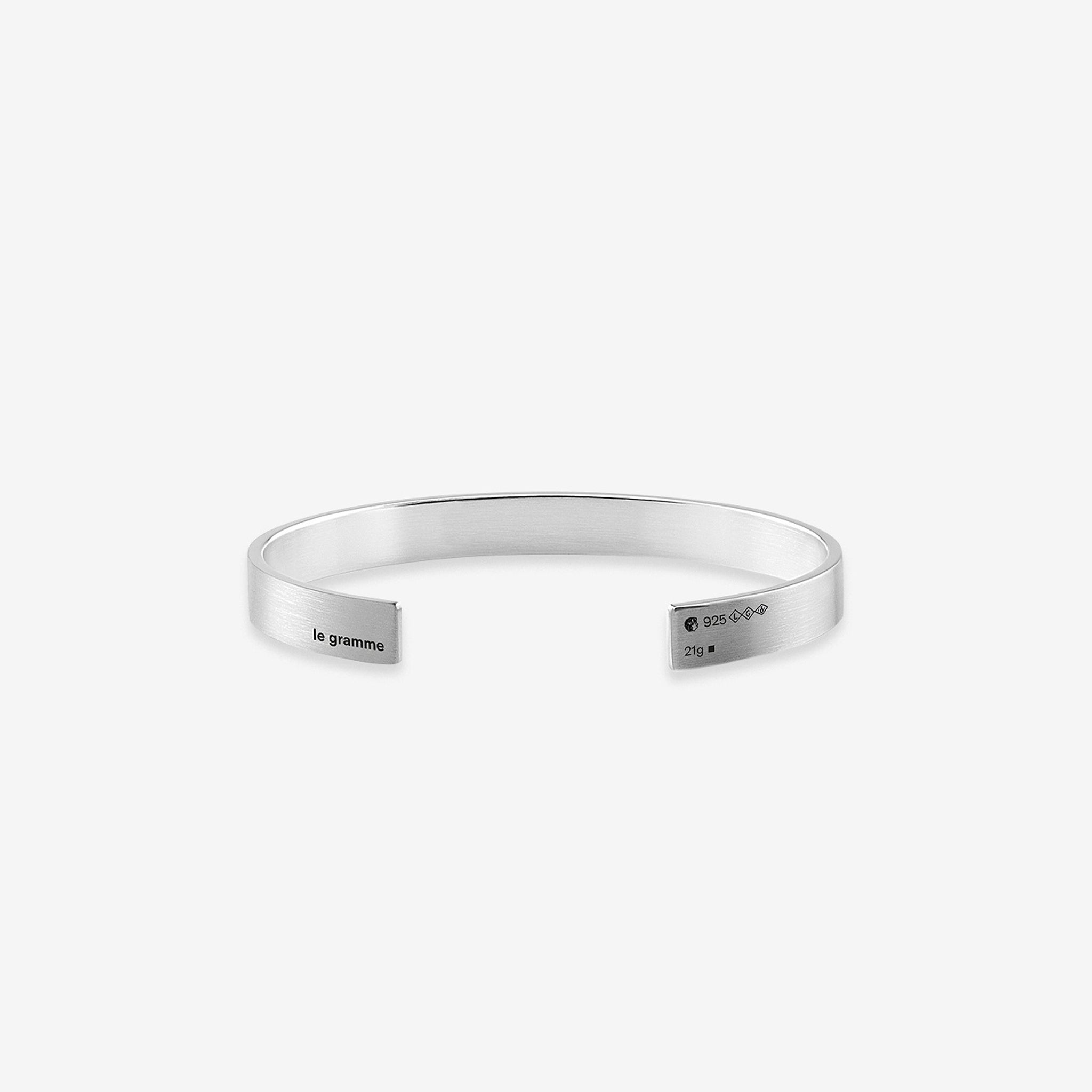 21g Brushed Sterling Silver Ribbon Bracelet – Above The Clouds