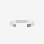 21g Brushed Sterling Silver Ribbon Bracelet