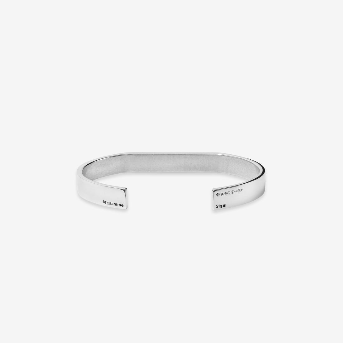 21g Polished Sterling Silver Godron Flat Bracelet Jewellery