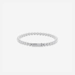 25g Brushed Sterling Silver Beads Bracelet