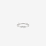 3g Brushed Sterling Silver Segment Ring