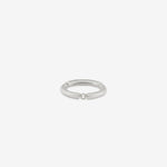 5g Brushed Sterling Silver Segment Ring