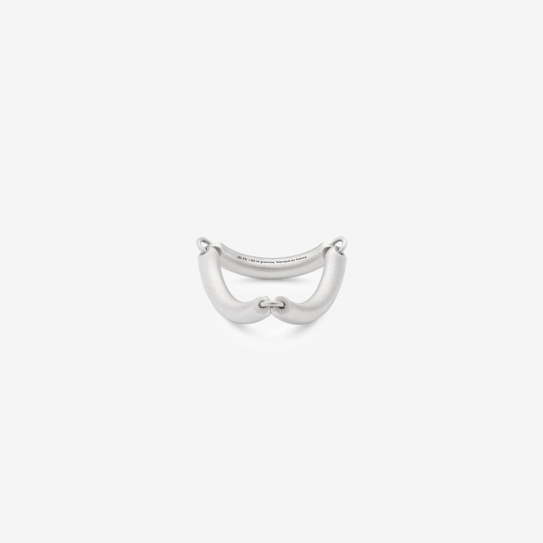 5g Brushed Sterling Silver Segment Ring Jewellery
