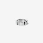 9g Polished Sterling Silver Godron Ring