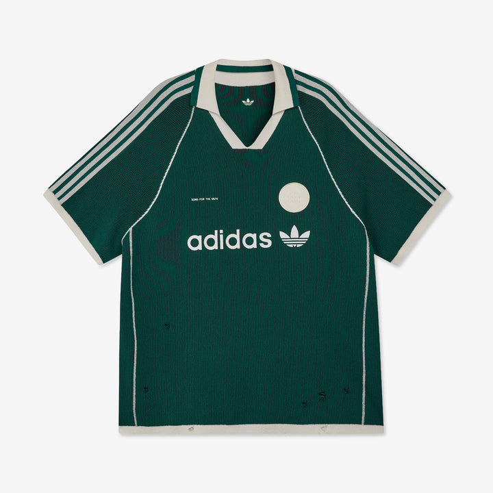 Song for the Mute x Adi008 Sweaterpolo Collegiate Green | Black Front