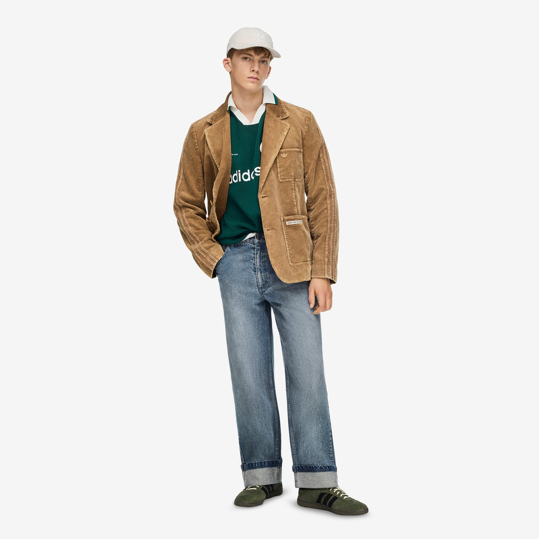 Song for the Mute x Adi008 Sweaterpolo Collegiate Green | Black Shirts