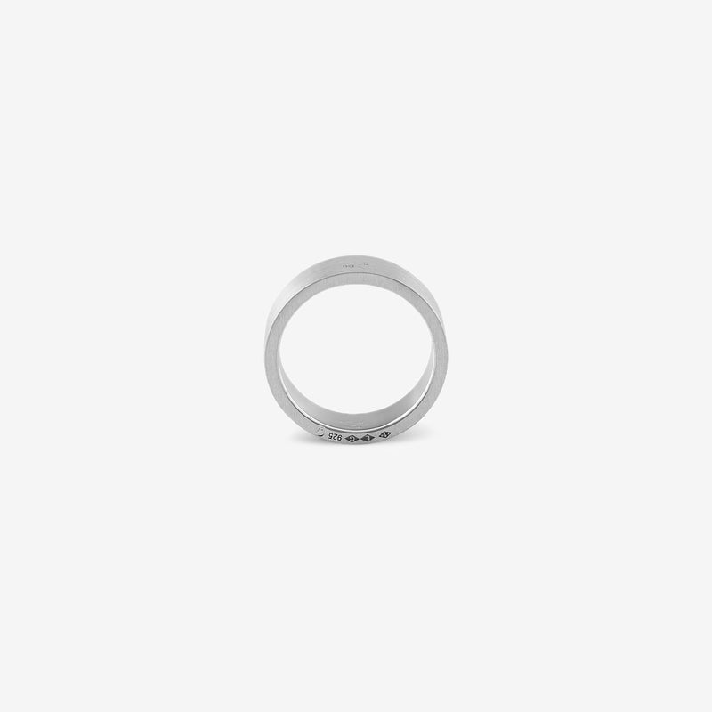9g Brushed Sterling Silver Ribbon Ring – Above The Clouds