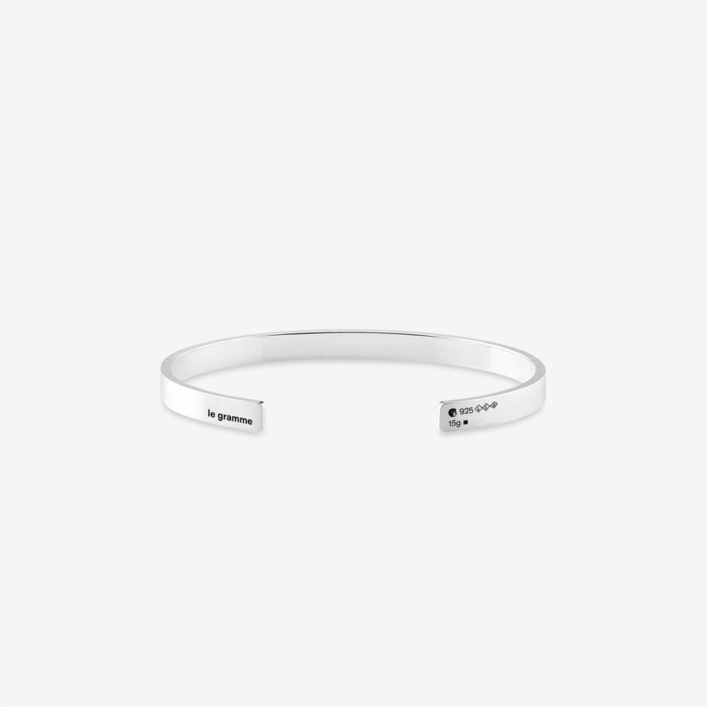 15g Brushed Sterling Silver Ribbon Bracelet – Above The Clouds