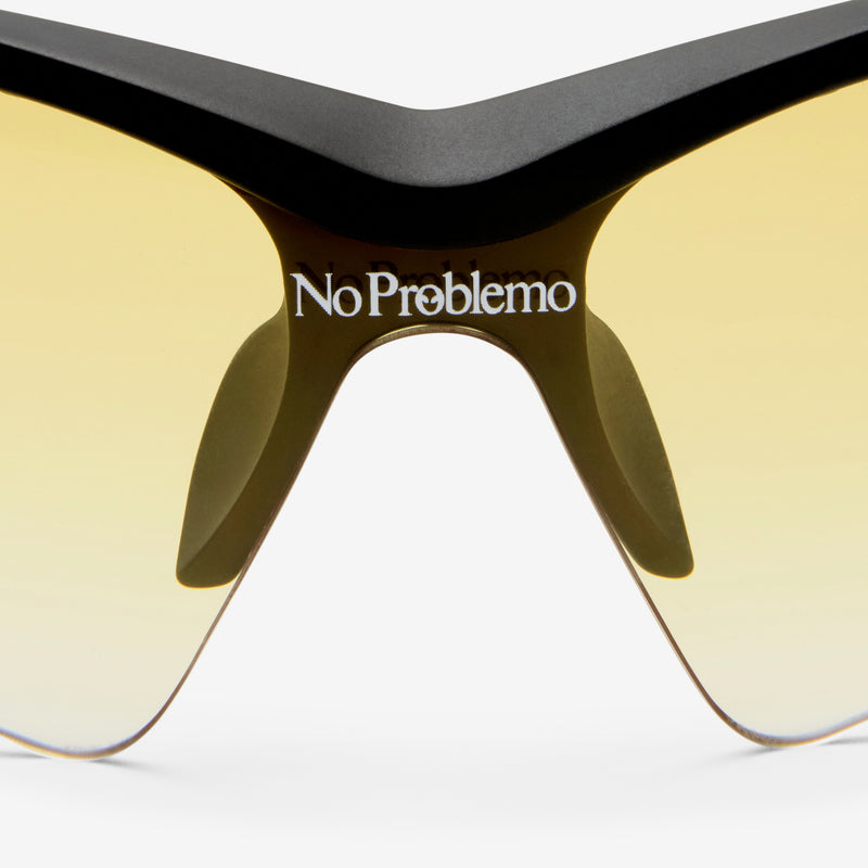 Le Specs x Pluto Matte Black | Amber Gradient Eyewear